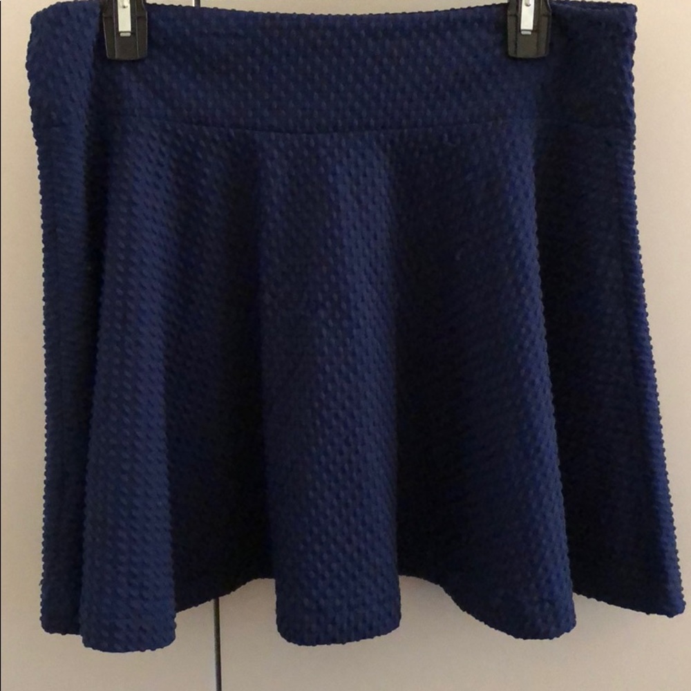 Textured skater skirt